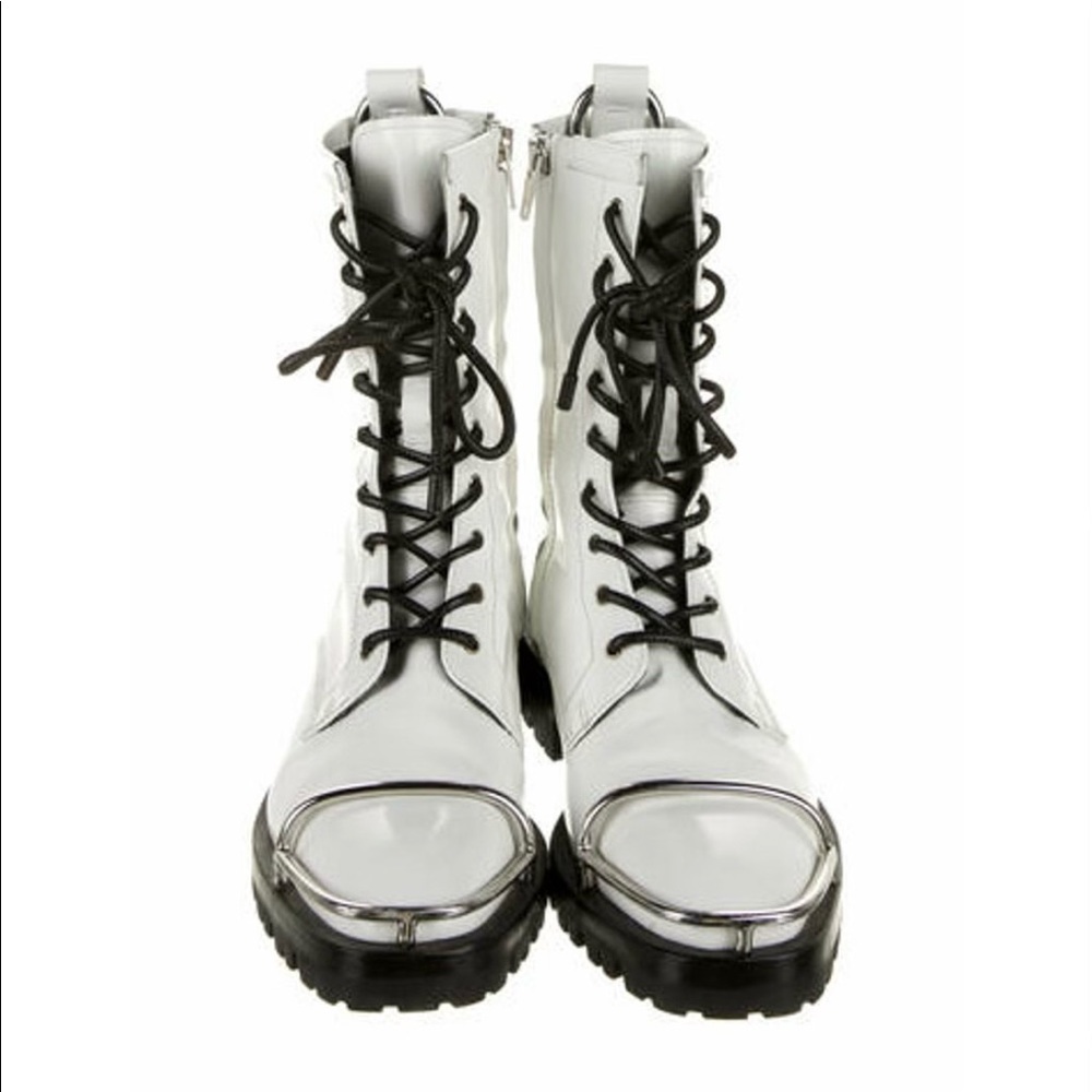 Alexander Wang Kennah Spazzolato Combat Boots